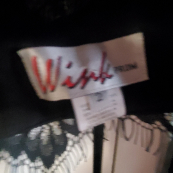 Wink Prom Black 2 Piece Set. Prom Evening Cocktail. Sz 2 Mermaid Skirt Lace Sati - Picture 9 of 16